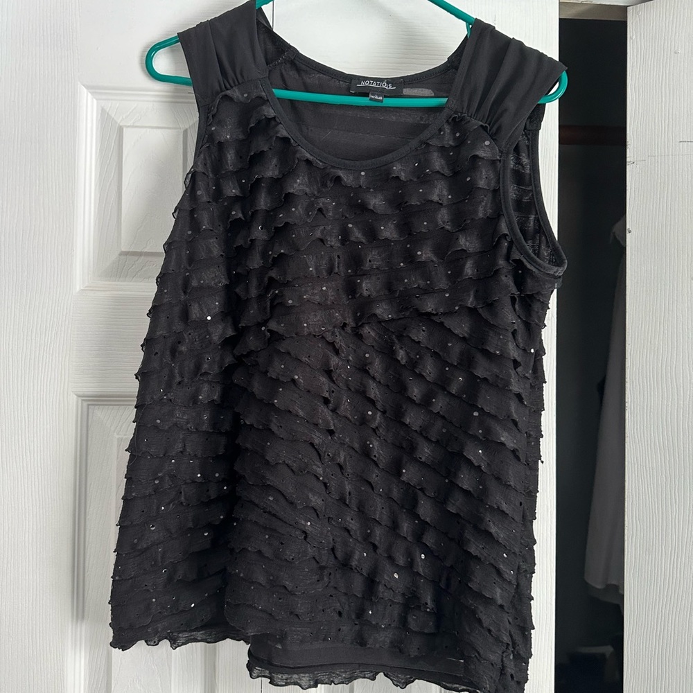 Women’s Black dressy tank top size Large